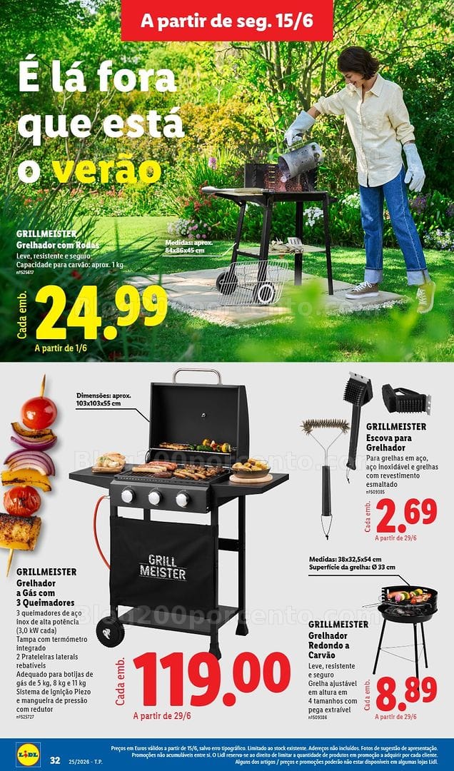Antevisão Folheto LIDL Especial Verão Promoções a partir de 15 junho