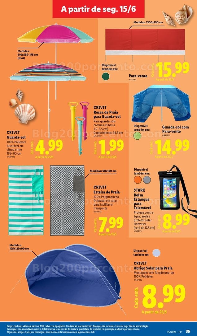 Antevisão Folheto LIDL Especial Verão Promoções a partir de 15 junho