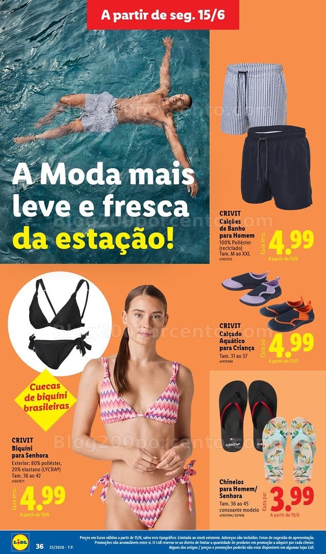 Antevisão Folheto LIDL Especial Verão Promoções a partir de 15 junho