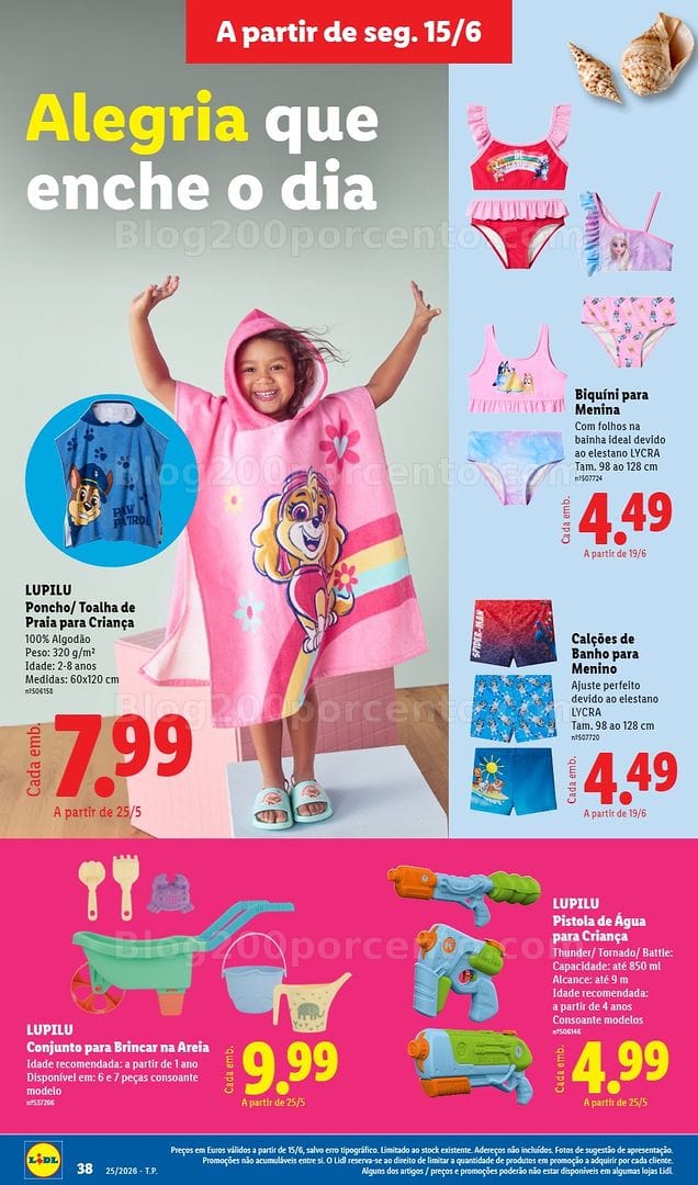 Antevisão Folheto LIDL Especial Verão Promoções a partir de 15 junho