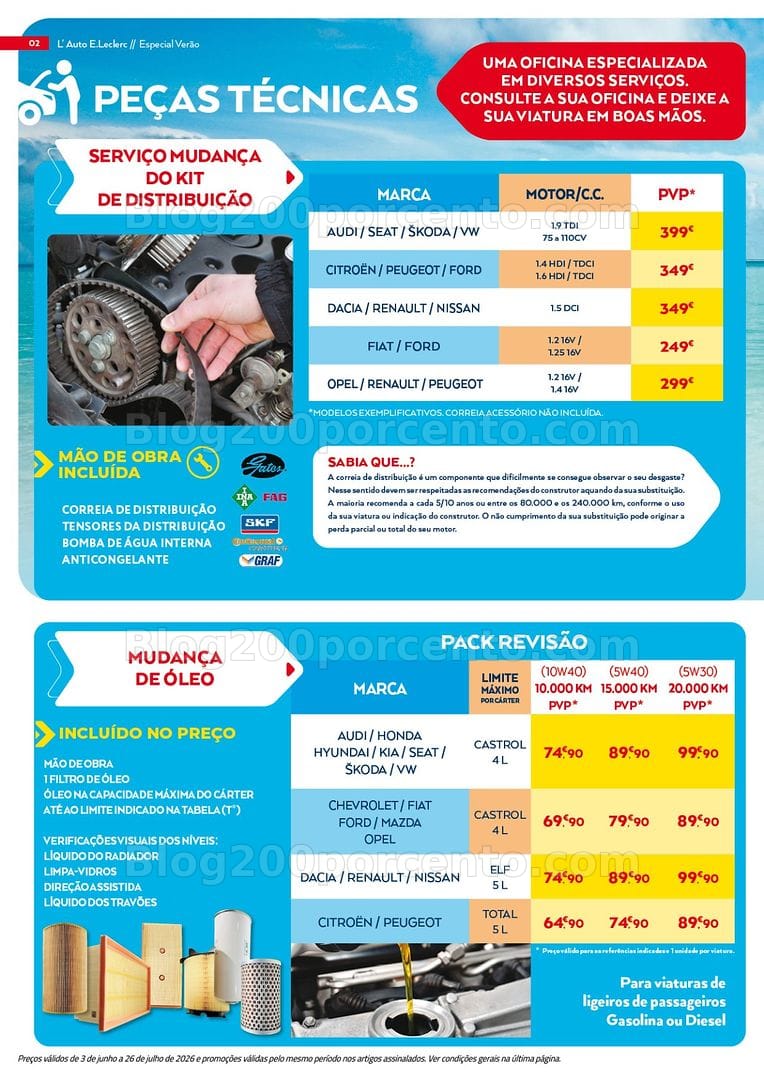 Antevisão Folheto E-LECLERC Auto Promoções de 3 junho a 26 julho