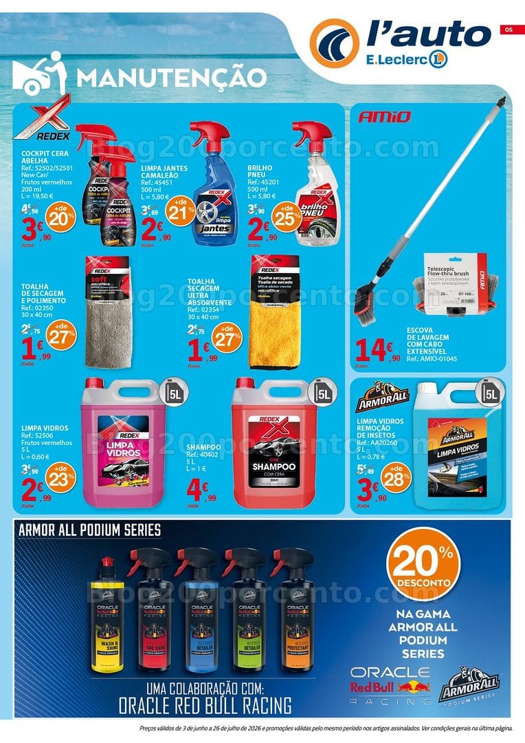 Antevisão Folheto E-LECLERC Auto Promoções de 3 junho a 26 julho