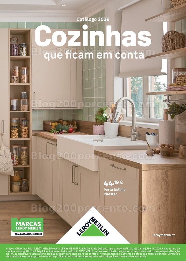 Antevisão Folheto LEROY MERLIN Especial Cozinhas Promoções até 28 julho