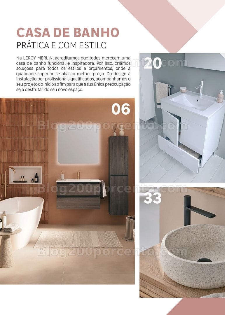 Antevisão Folheto LEROY MERLIN Especial Casa de Banho Promoções até 28 julho