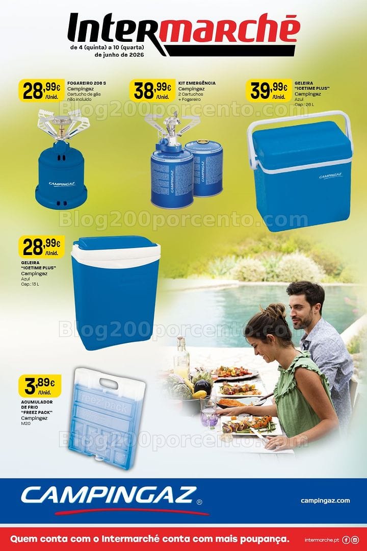 Antevisão Folheto INTERMARCHÉ Geleiras e Fogareiros Campingaz Promoções de 4 a 10 junho