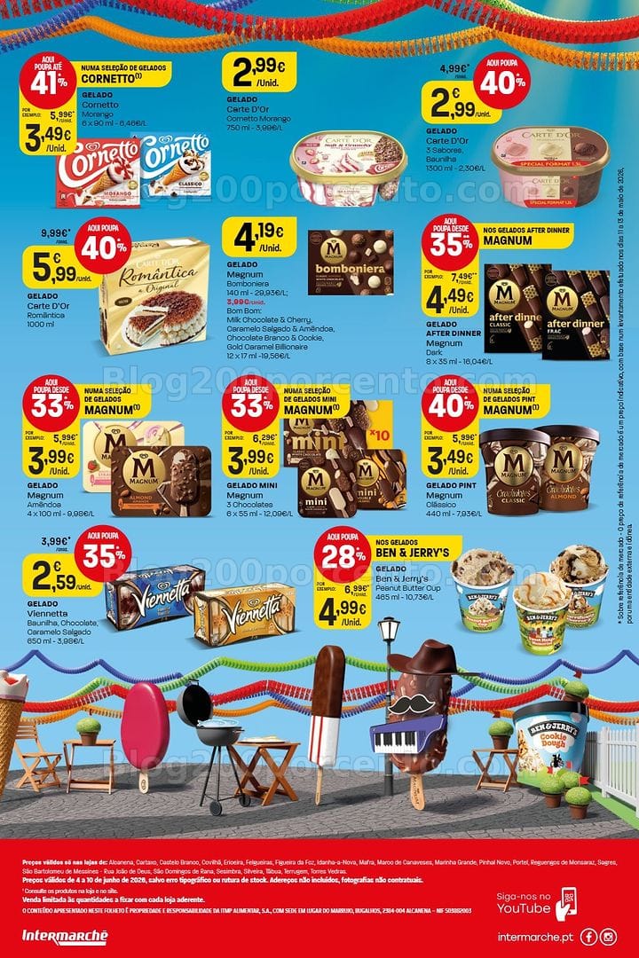 Antevisão Folheto INTERMARCHÉ Especial Gelados Promoções de 4 a 10 junho