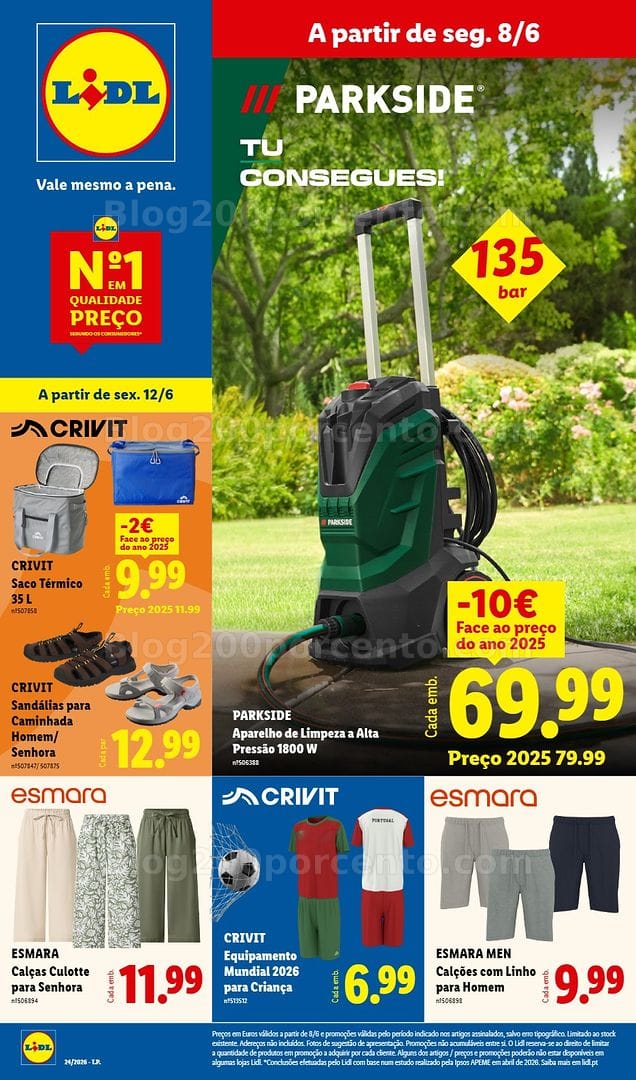 Antevisão Folheto LIDL Bazar Promoções de 8 a 18 junho