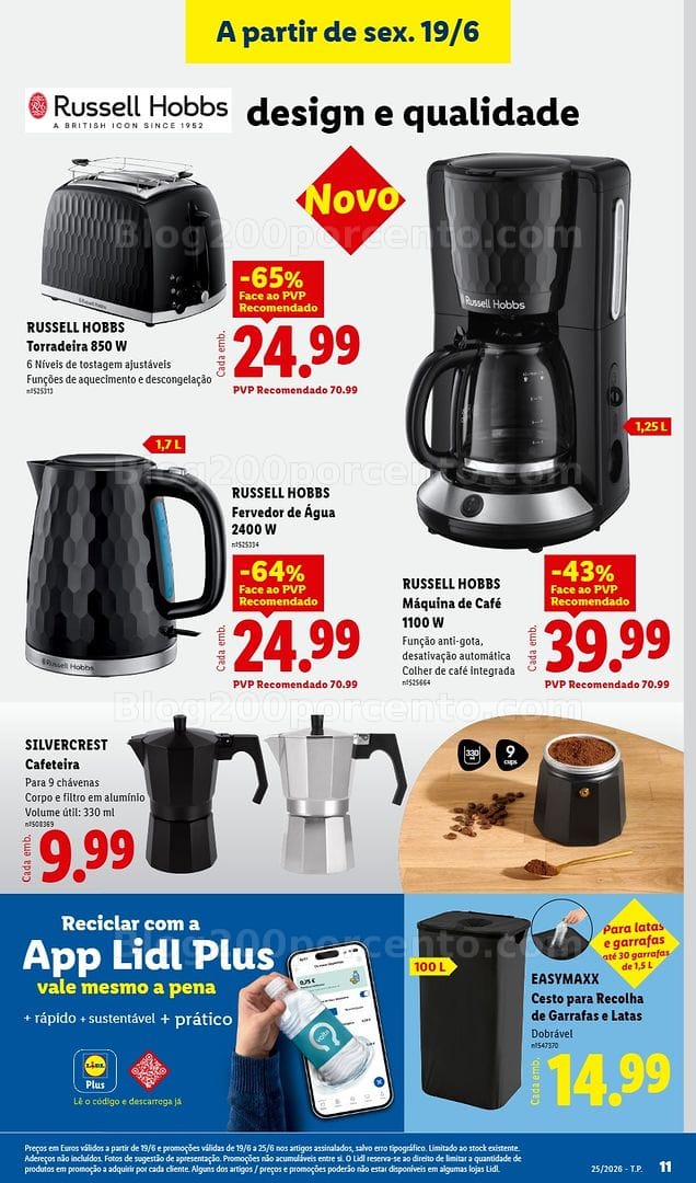 Antevisão Folheto LIDL Bazar Promoções de 19 a 25 junho