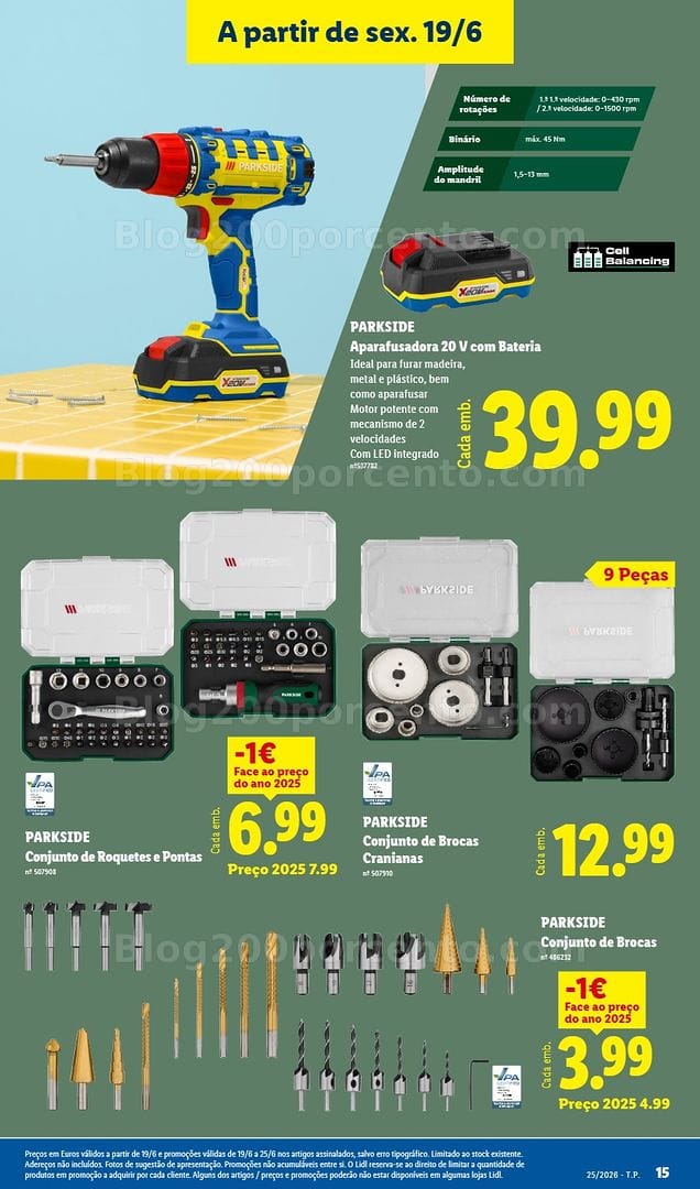 Antevisão Folheto LIDL Bazar Promoções de 15 a 25 junho
