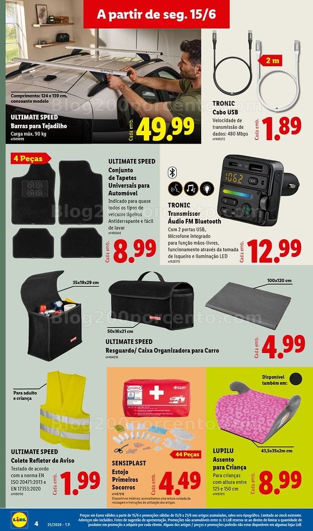 Antevisão Folheto LIDL Bazar Promoções de 15 a 25 junho