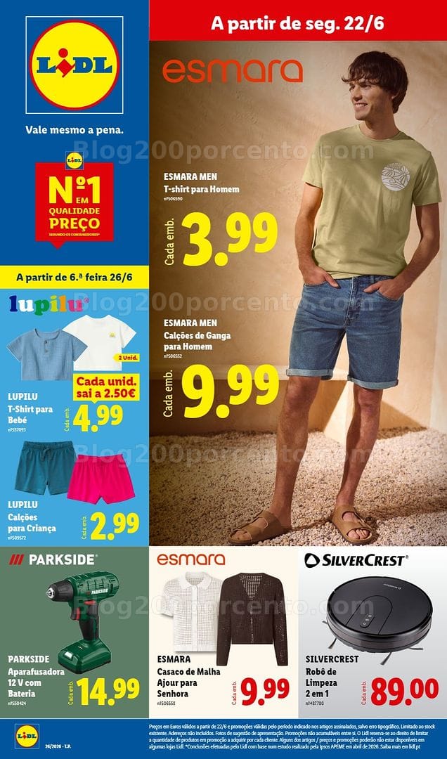Antevisão Folheto LIDL Bazar Promoções de 22 junho a 2 julho - Edição Digital