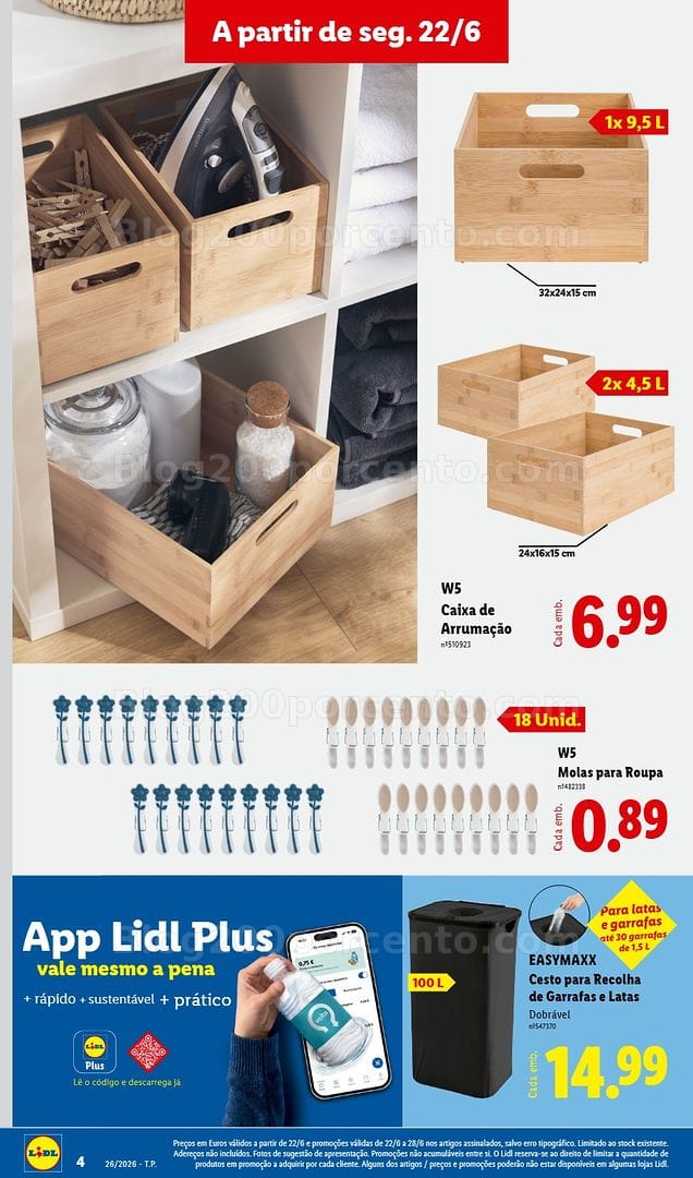 Antevisão Folheto LIDL Bazar Promoções de 22 junho a 2 julho - Edição Digital