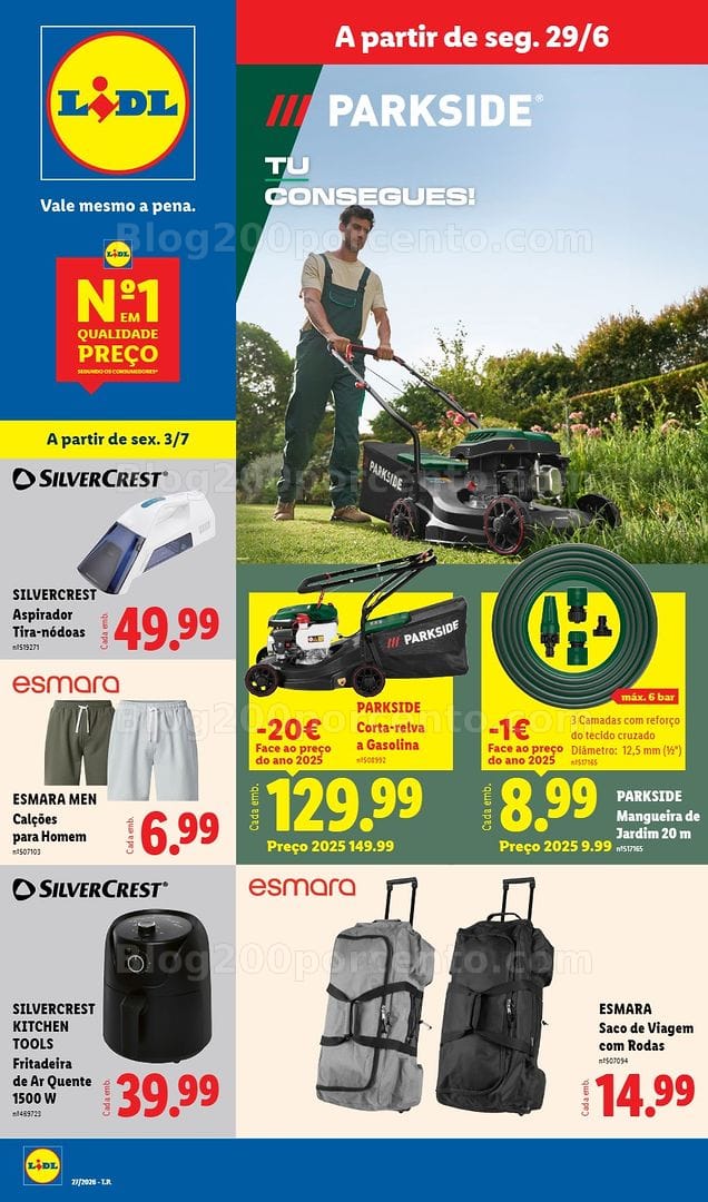 Antevisão Folheto LIDL Bazar Promoções de 29 junho a 9 julho