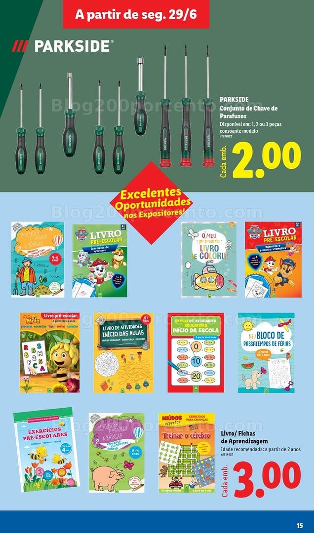 Antevisão Folheto LIDL Bazar Promoções de 29 junho a 9 julho