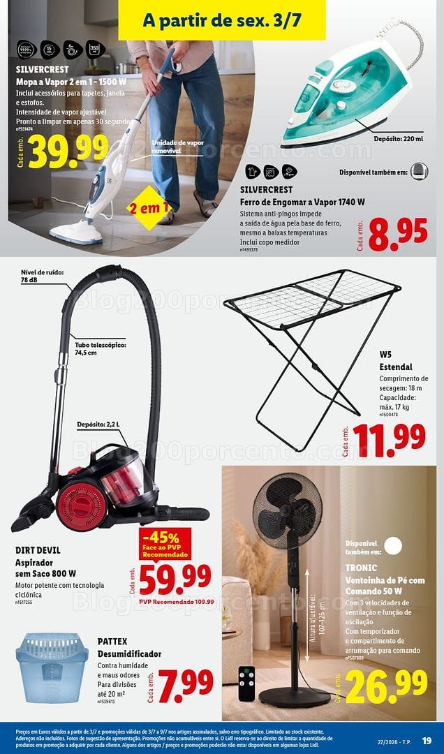 Antevisão Folheto LIDL Bazar Promoções de 29 junho a 9 julho