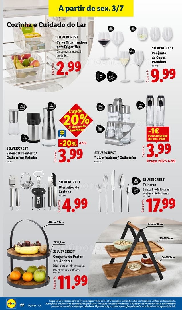 Antevisão Folheto LIDL Bazar Promoções de 29 junho a 9 julho