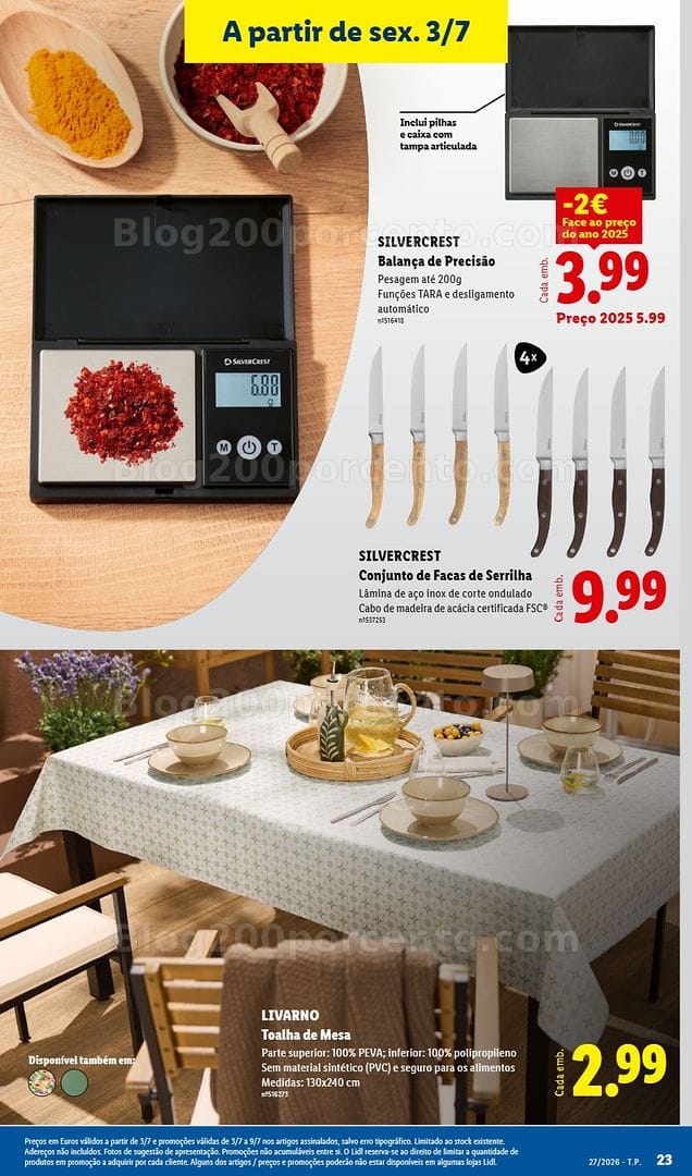 Antevisão Folheto LIDL Bazar Promoções de 29 junho a 9 julho