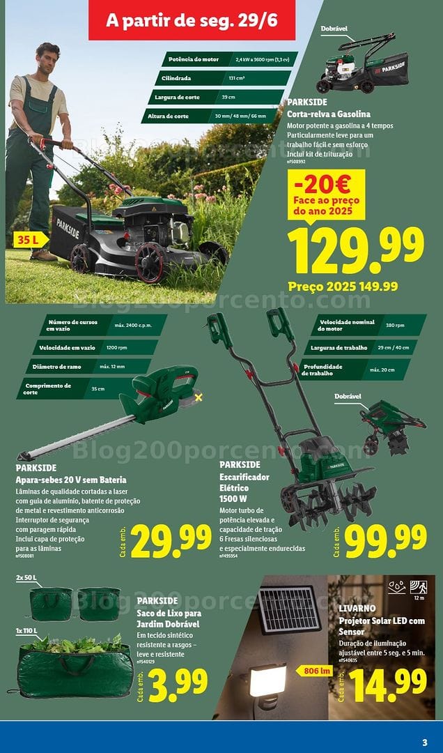 Antevisão Folheto LIDL Bazar Promoções de 29 junho a 9 julho