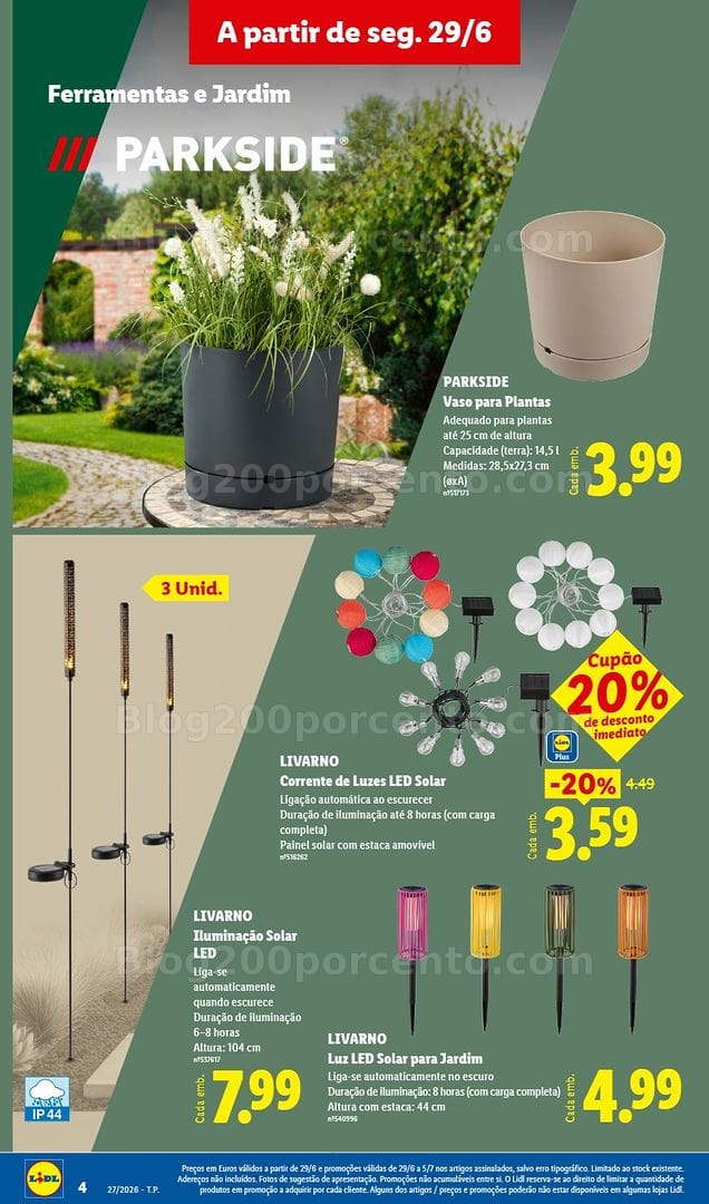 Antevisão Folheto LIDL Bazar Promoções de 29 junho a 9 julho