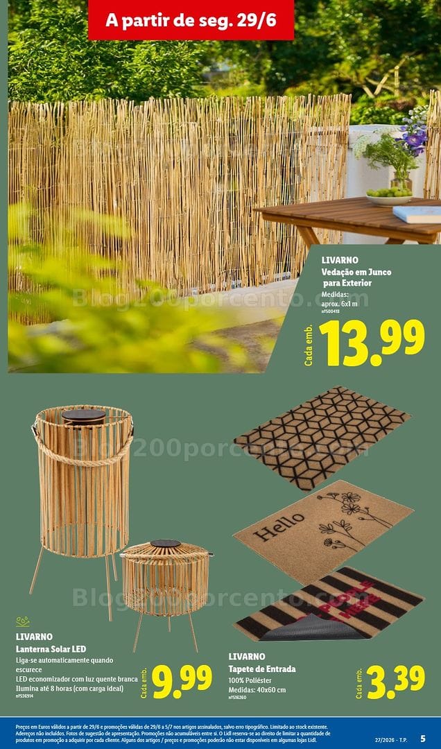 Antevisão Folheto LIDL Bazar Promoções de 29 junho a 9 julho