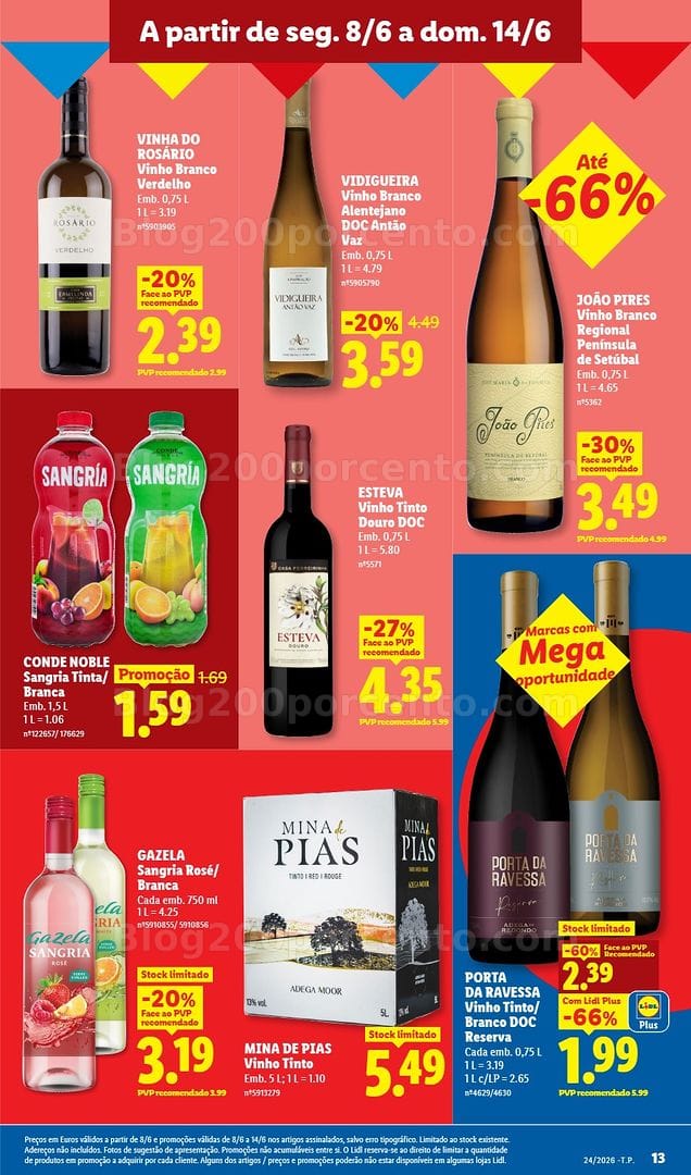 Antevisão Folheto LIDL Promoções de 8 a 14 junho