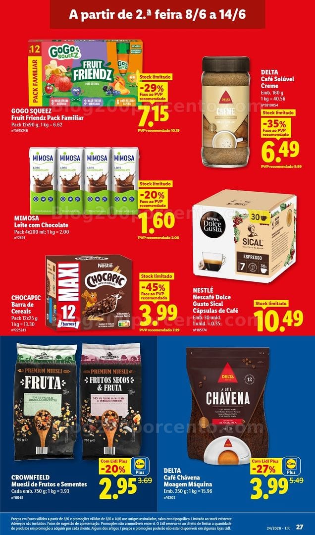 Antevisão Folheto LIDL Promoções de 8 a 14 junho