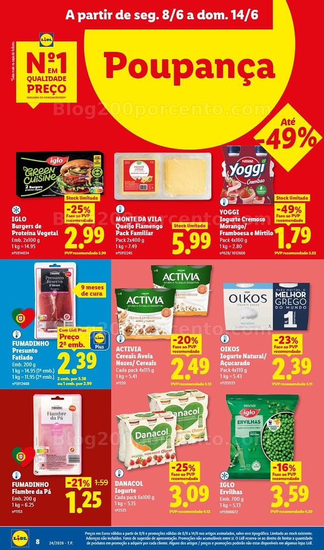 Antevisão Folheto LIDL Promoções de 8 a 14 junho