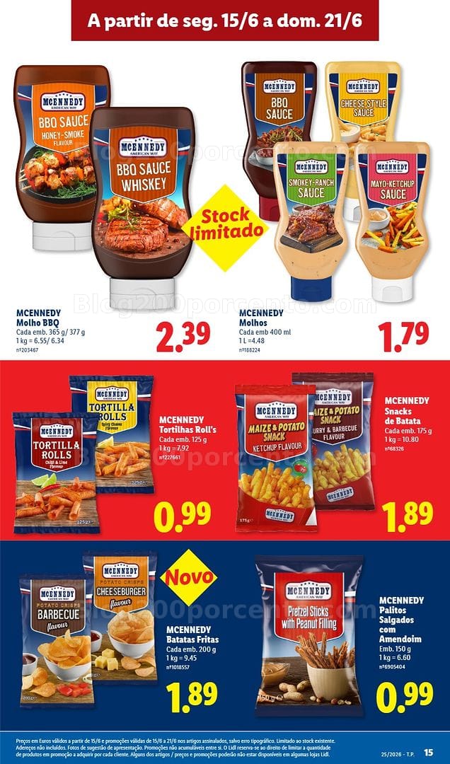 Antevisão Folheto LIDL Promoções de 15 a 21 junho
