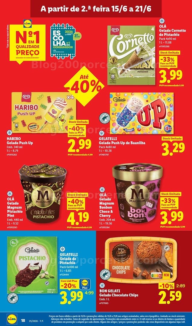 Antevisão Folheto LIDL Promoções de 15 a 21 junho