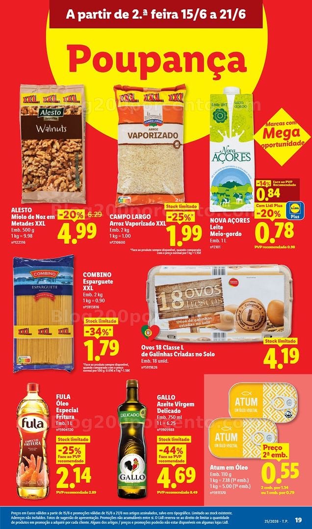 Antevisão Folheto LIDL Promoções de 15 a 21 junho