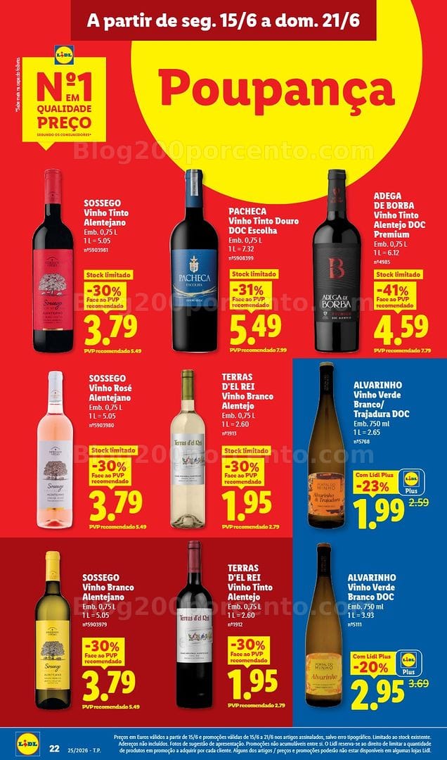 Antevisão Folheto LIDL Promoções de 15 a 21 junho