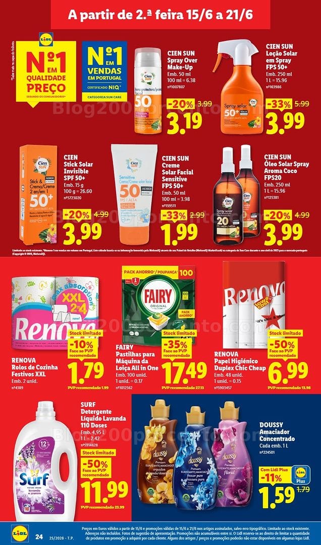 Antevisão Folheto LIDL Promoções de 15 a 21 junho