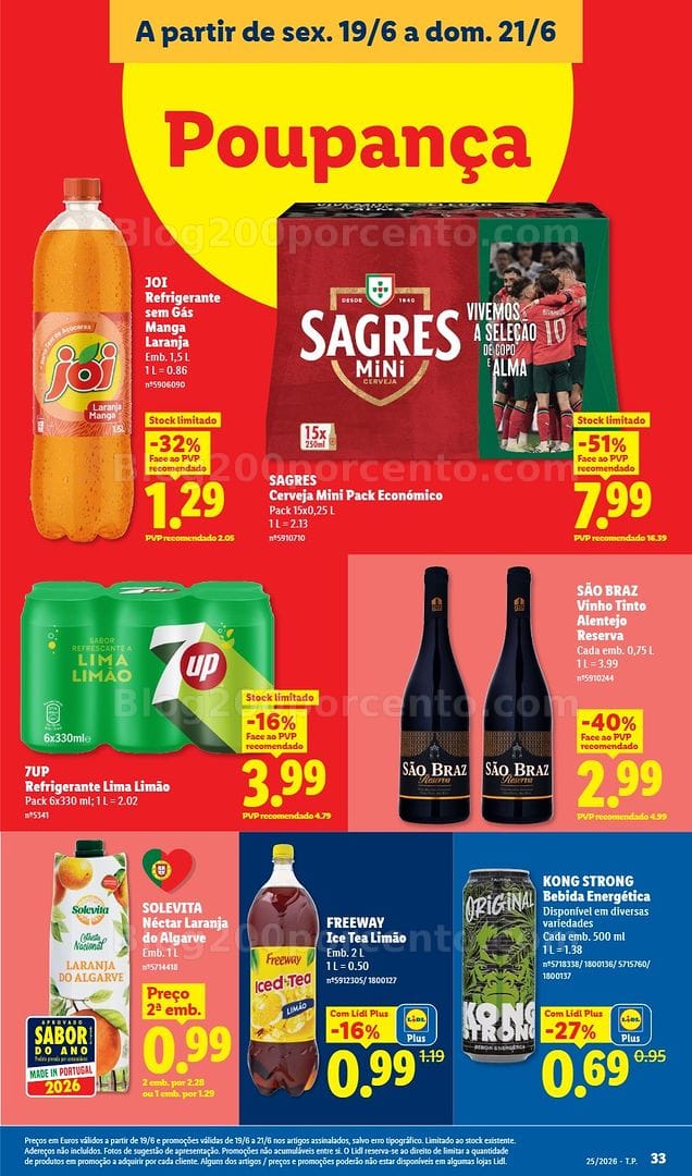 Antevisão Folheto LIDL Promoções de 15 a 21 junho