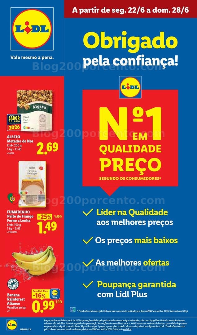Antevisão Folheto LIDL Promoções de 22 a 28 junho - Edição Digital
