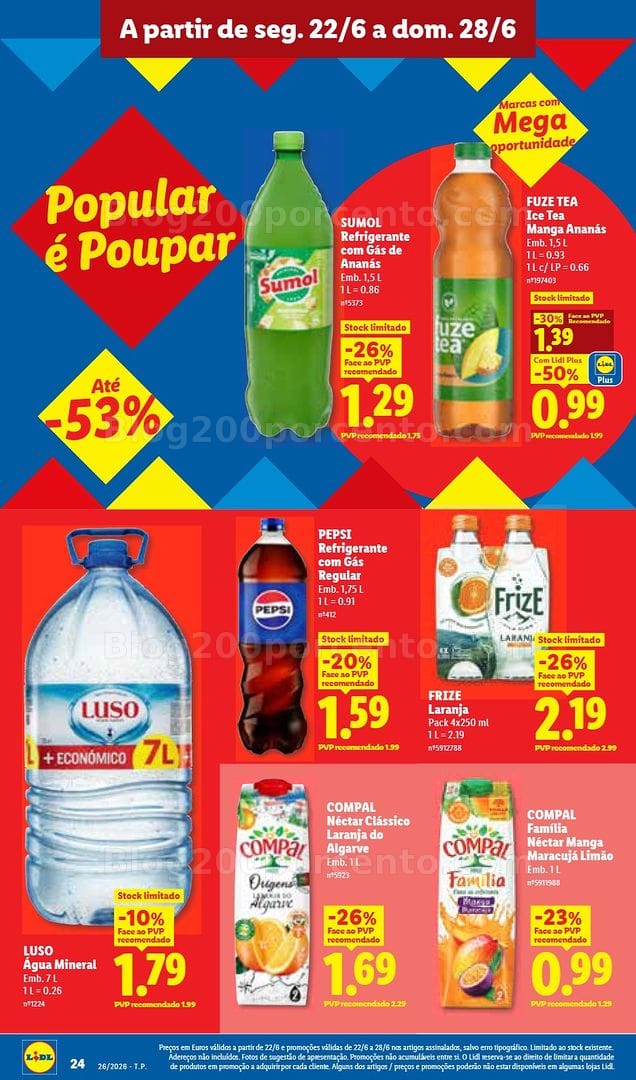 Antevisão Folheto LIDL Promoções de 22 a 28 junho - Edição Digital