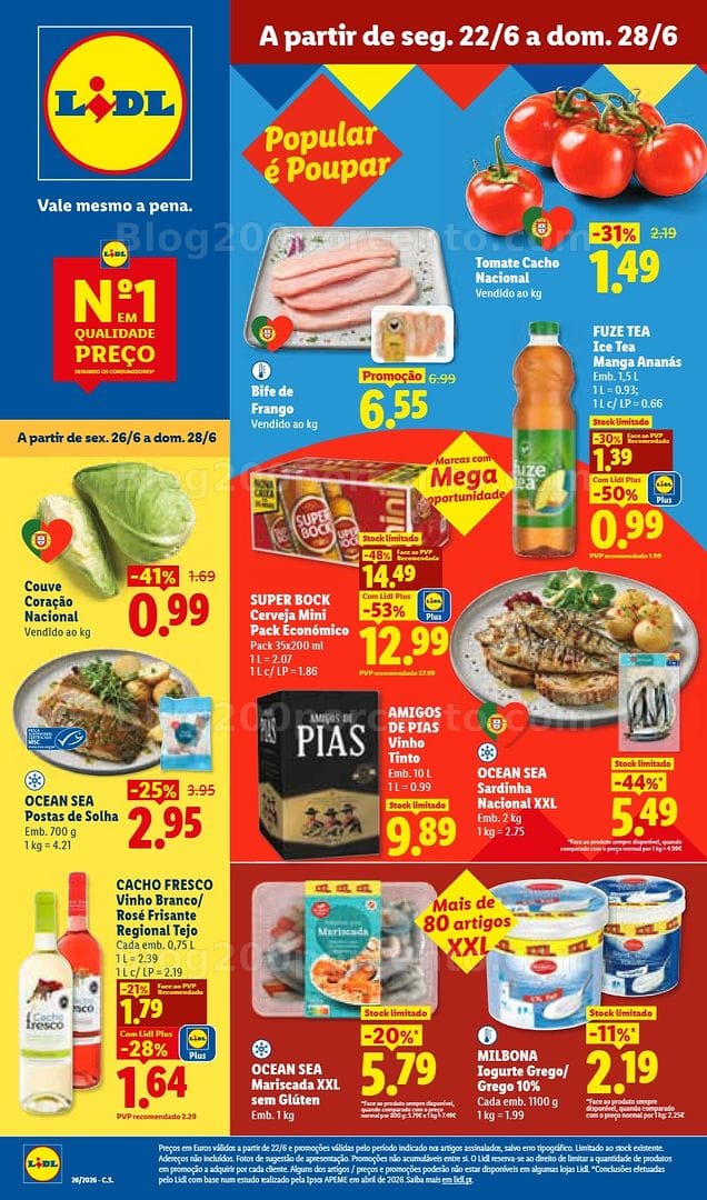 Antevisão Folheto LIDL Promoções de 22 a 28 junho - Edição Digital