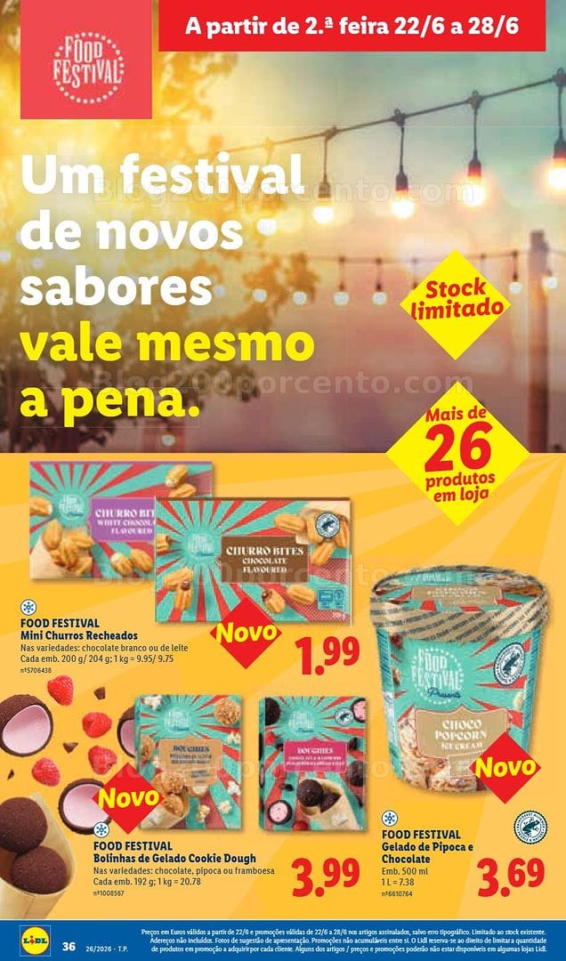 Antevisão Folheto LIDL Food Festival Promoções de 22 a 28 junho