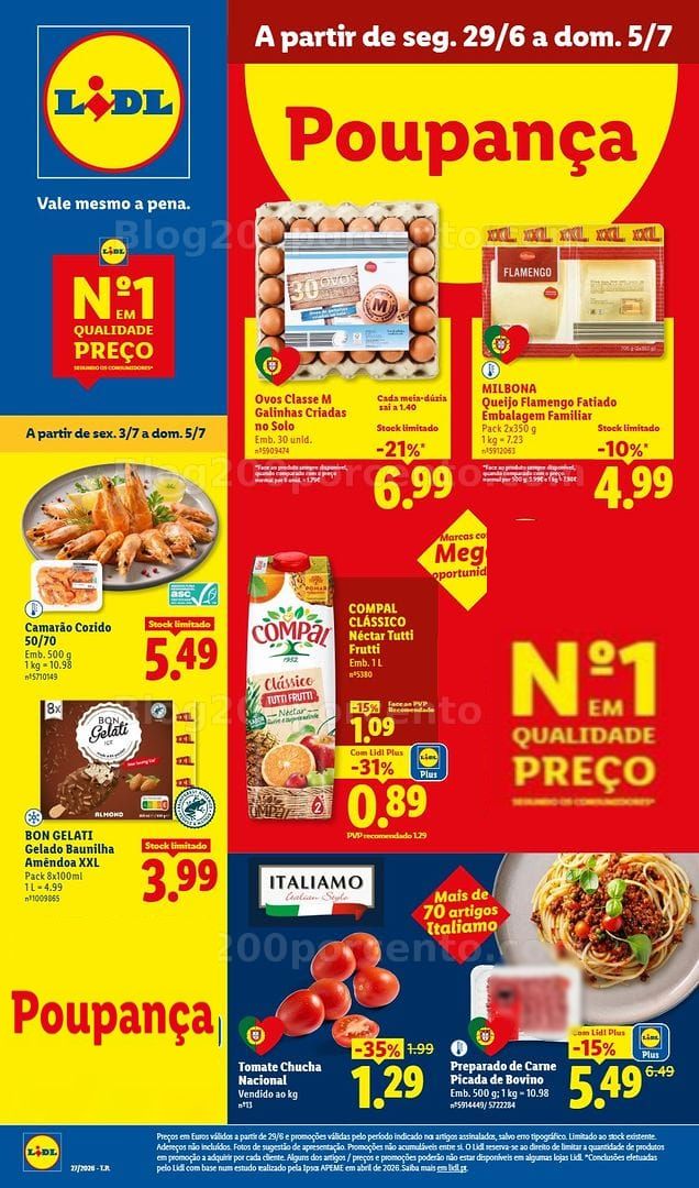 Antevisão Folheto LIDL Promoções de 29 junho a 5 julho