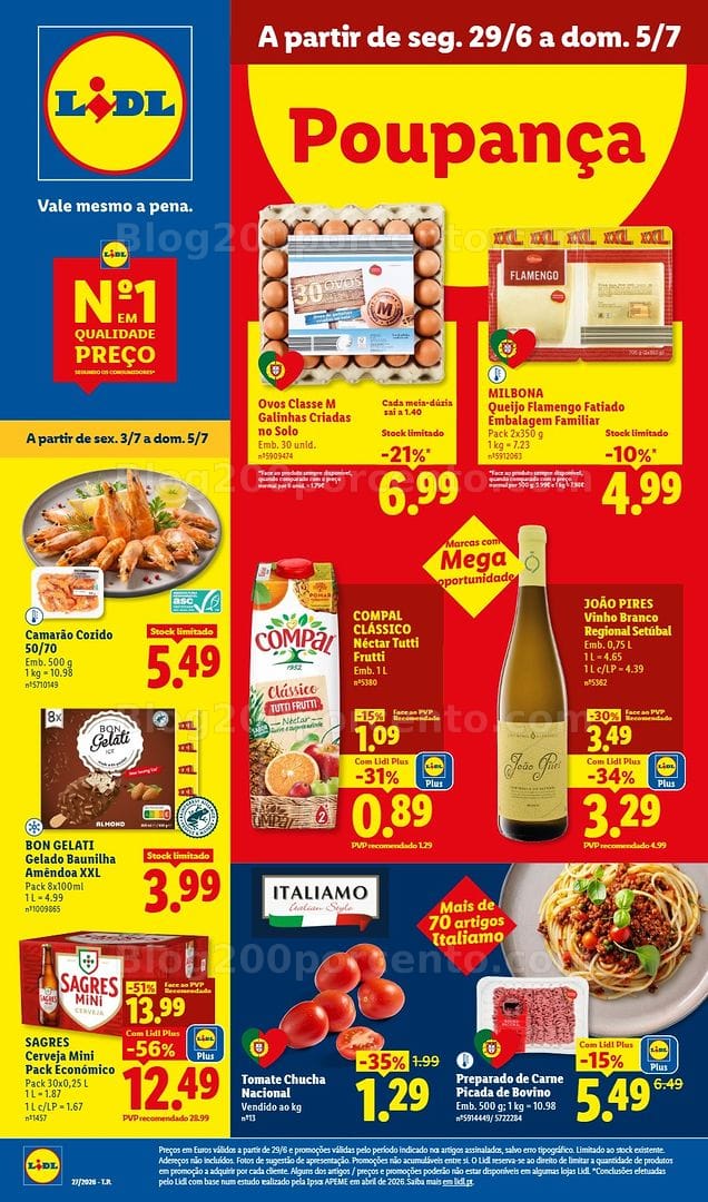 Antevisão Folheto LIDL Promoções de 29 junho a 5 julho
