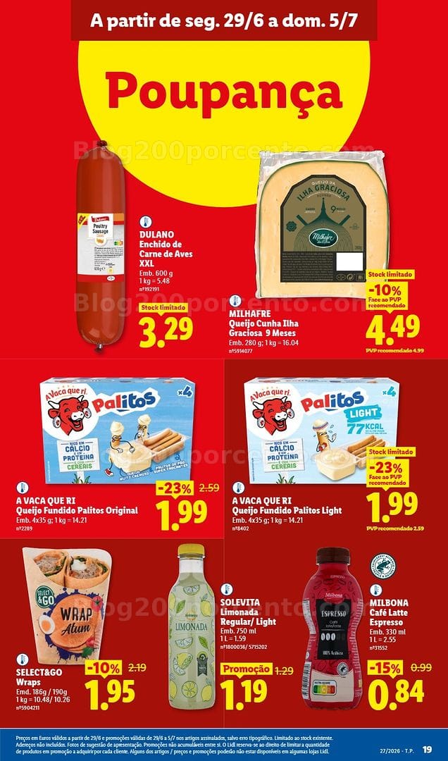 Antevisão Folheto LIDL Promoções de 29 junho a 5 julho