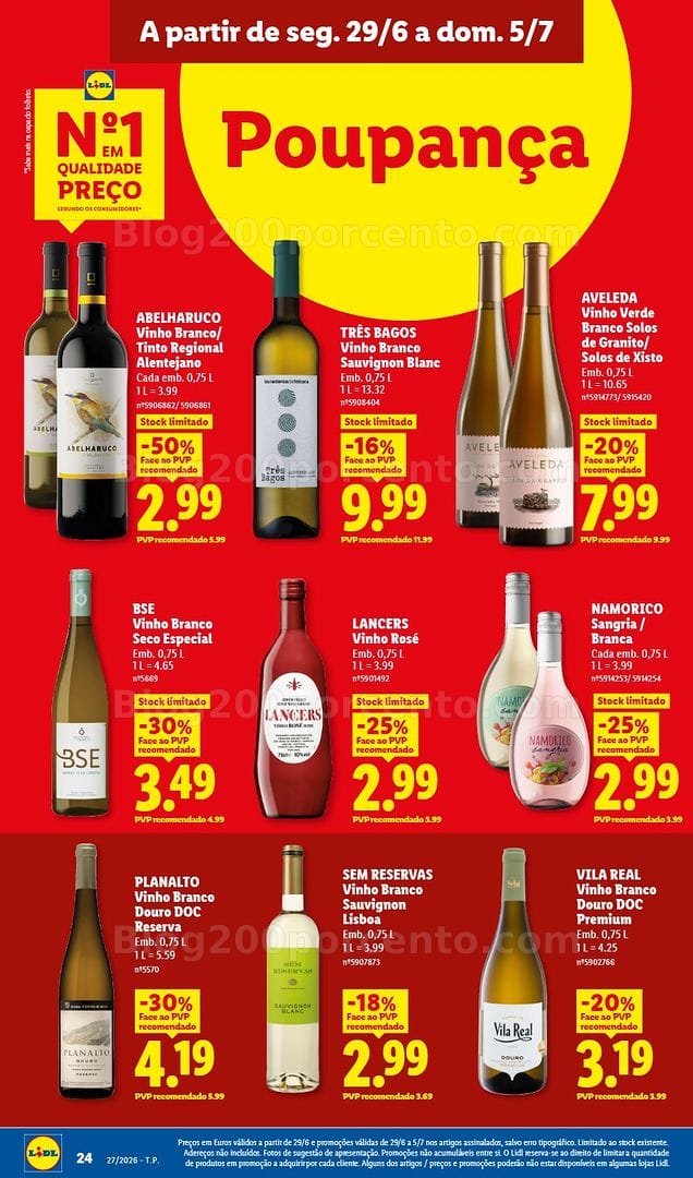 Antevisão Folheto LIDL Promoções de 29 junho a 5 julho