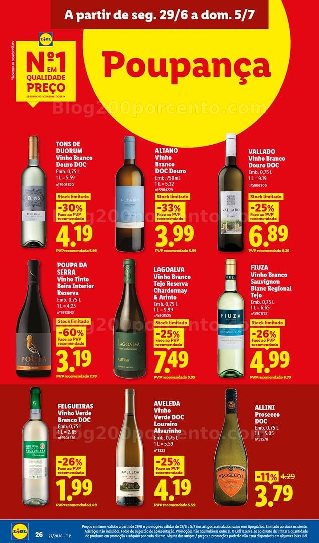 Antevisão Folheto LIDL Promoções de 29 junho a 5 julho