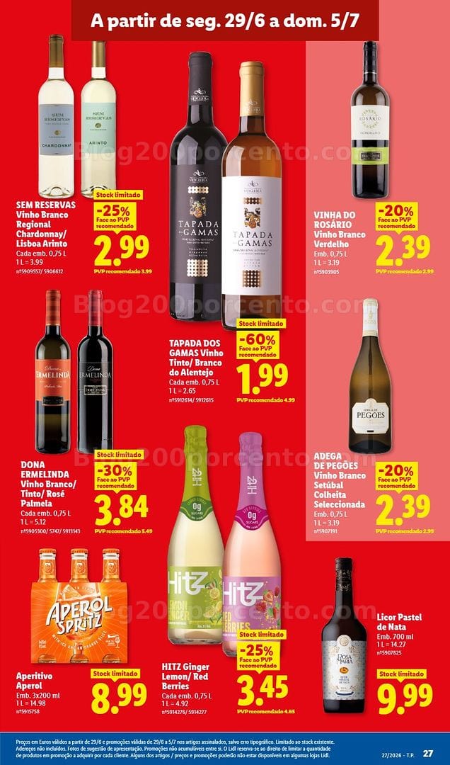 Antevisão Folheto LIDL Promoções de 29 junho a 5 julho