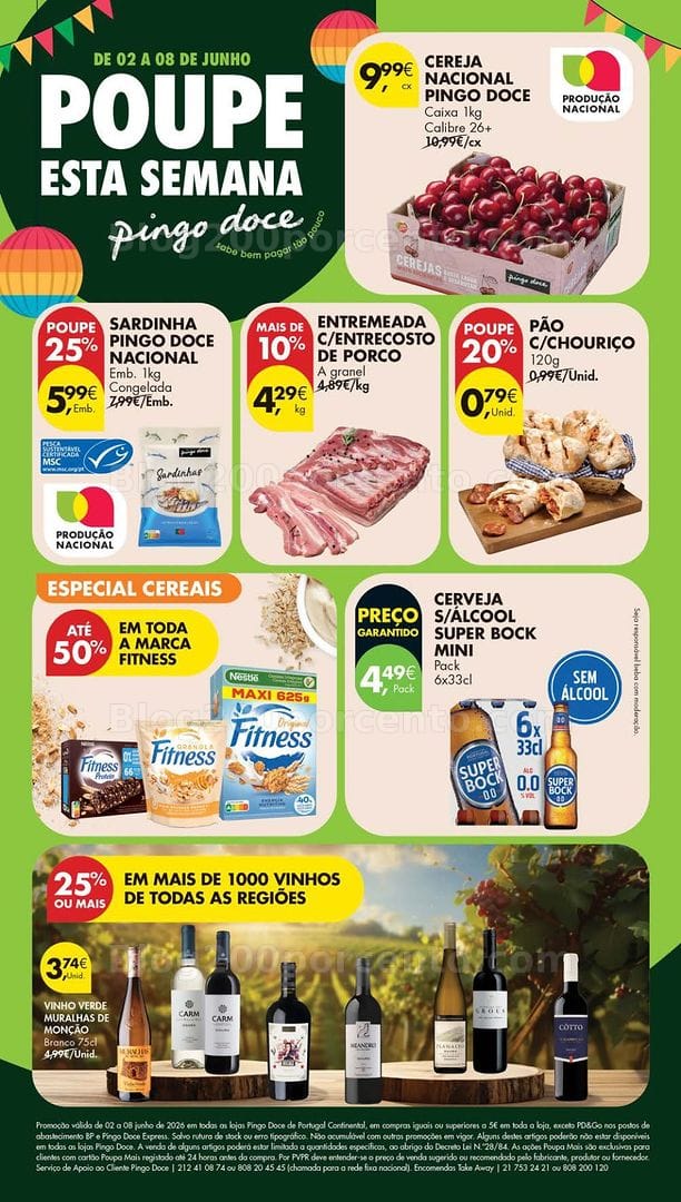 Antevisão Folheto PINGO DOCE Lojas Pequenas Promoções de 2 a 8 junho