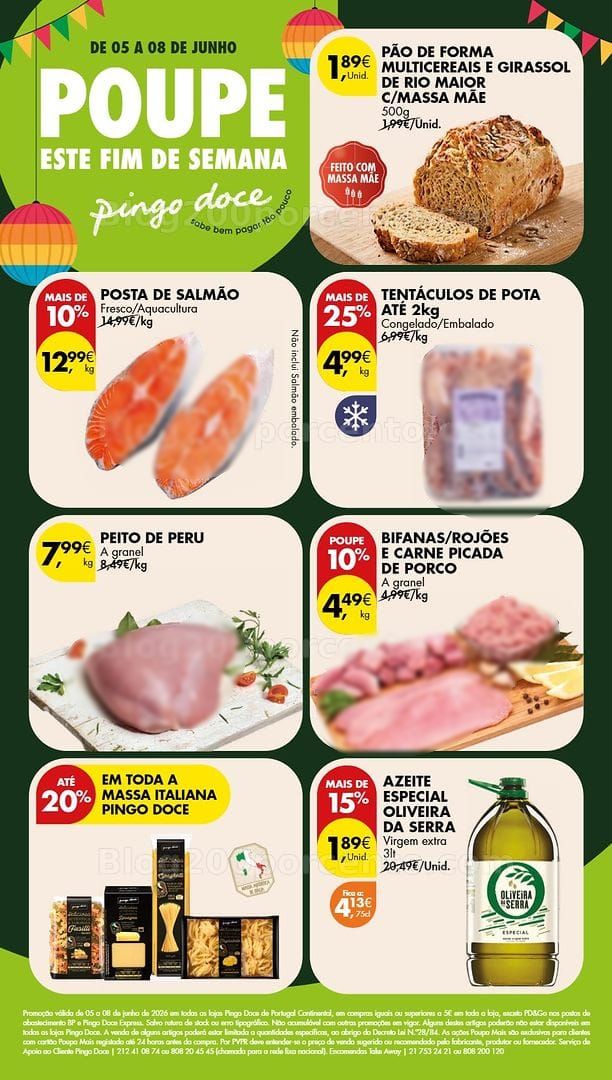Antevisão Folheto PINGO DOCE Promoções Fim de Semana - 5 a 8 junho