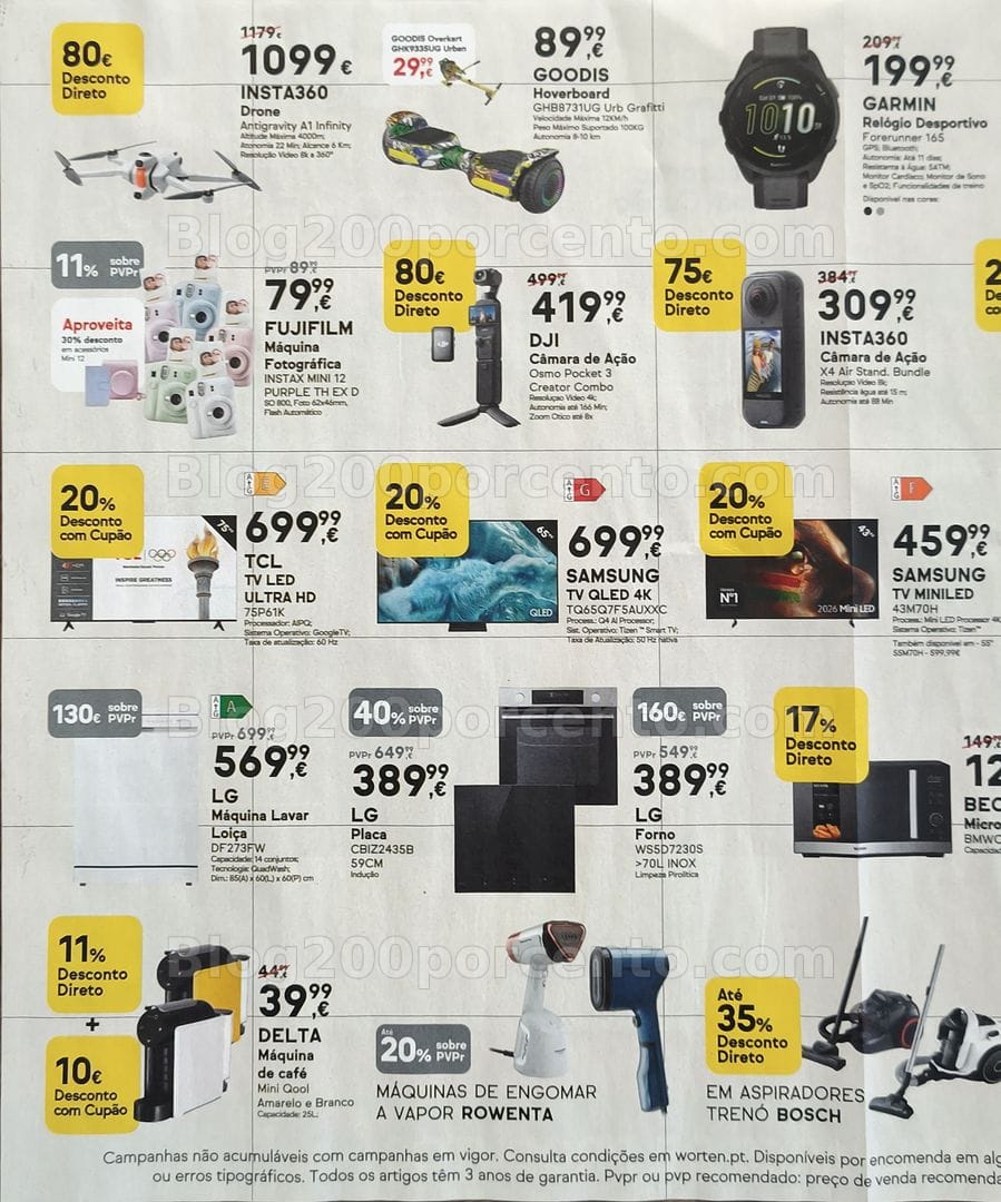 Antevisão Folheto WORTEN Mega Descontão Promoções de 27 a 30 junho