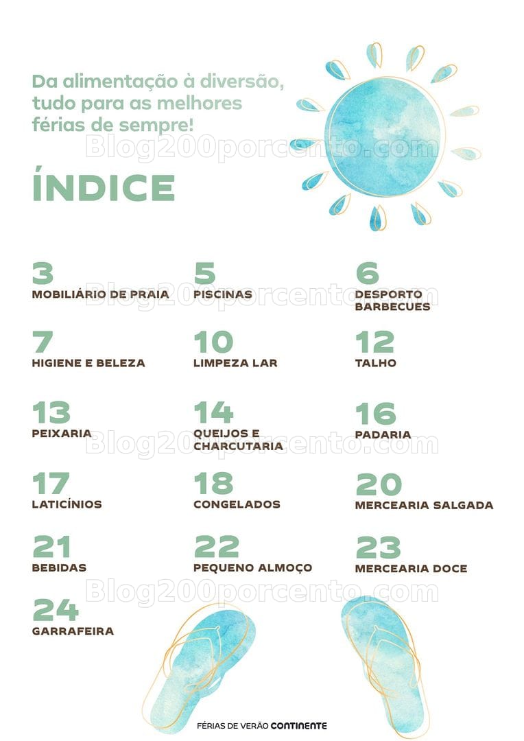 Antevisão Folheto CONTINENTE Especial Férias de Verão Promoções até 6 julho