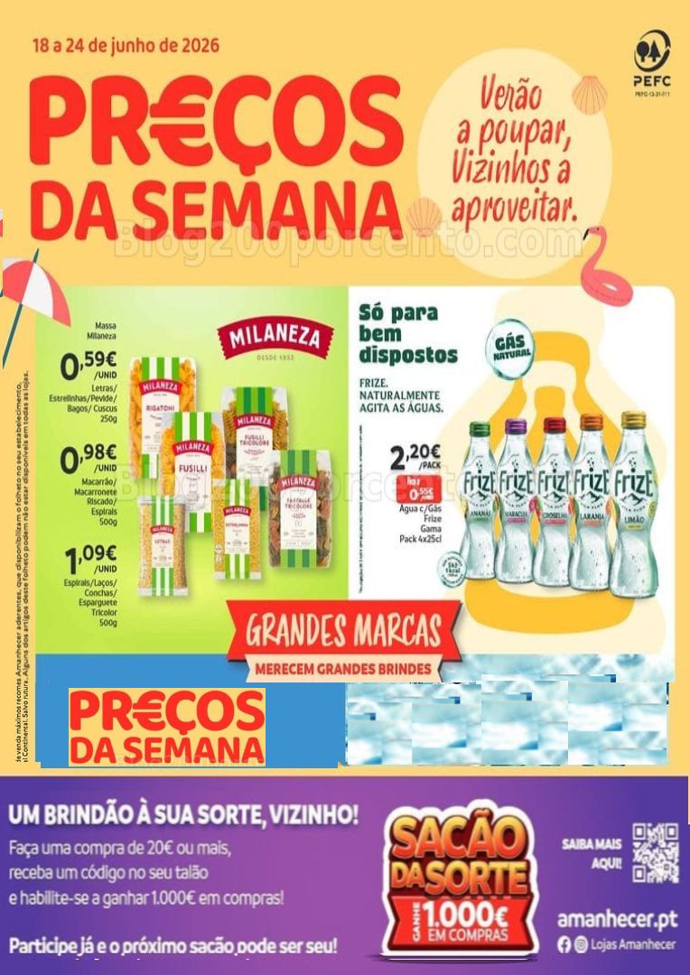 Antevisão Folheto AMANHECER Promoções de 18 a 24 junho