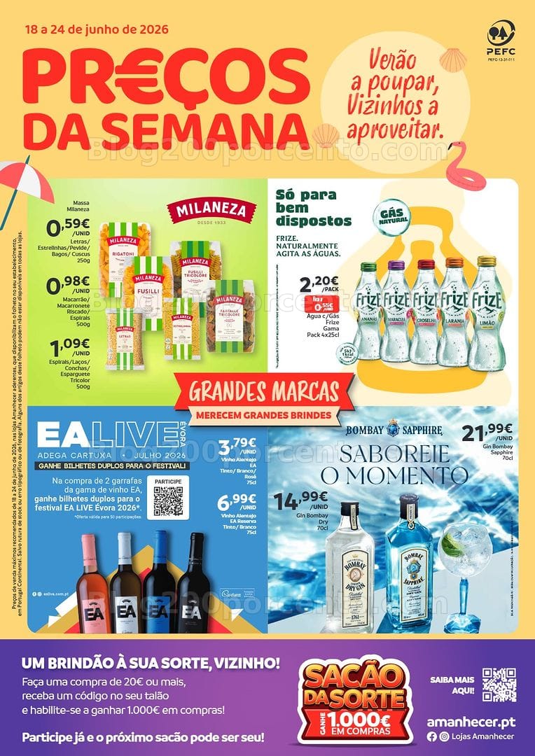 Antevisão Folheto AMANHECER Promoções de 18 a 24 junho