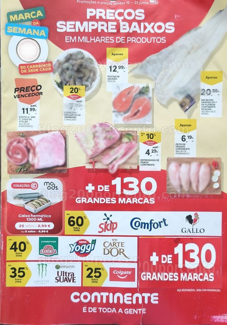 Antevisão Folheto CONTINENTE Promoções de 16 a 22 junho
